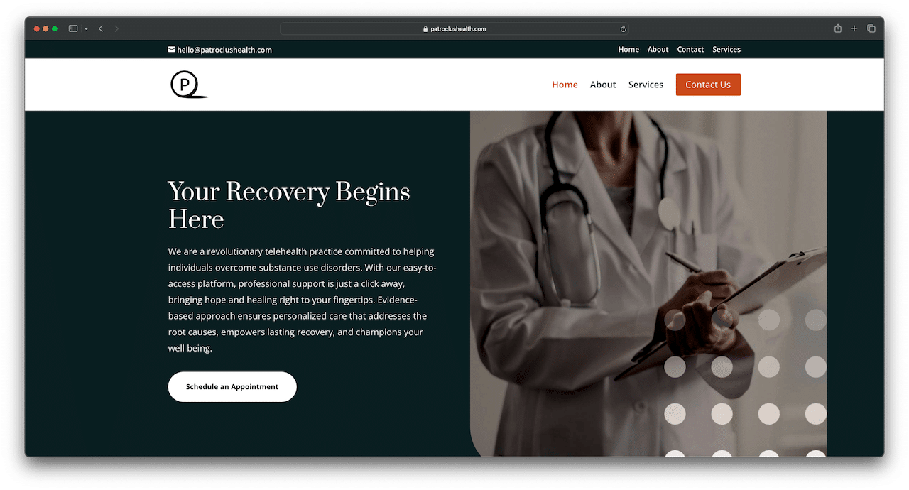 patroclus health home page